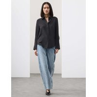 Autograph Pure Silk Collared Shirt Black | Marks & Spencer (UK)