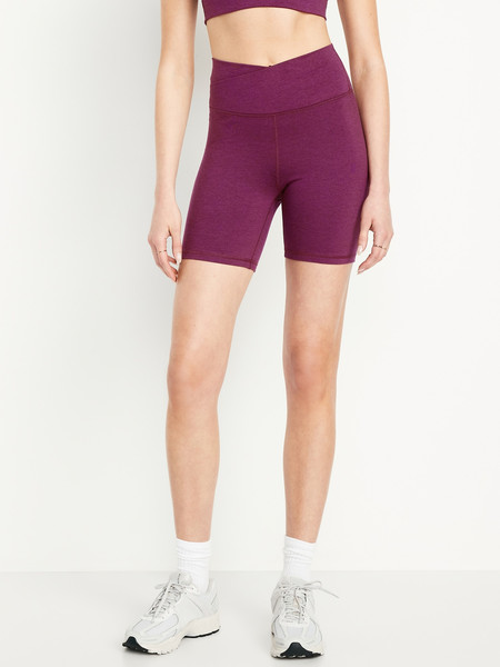 Extra High-Waisted CloudComfy Biker Shorts -- 6-inch inseam | Old Navy (US)