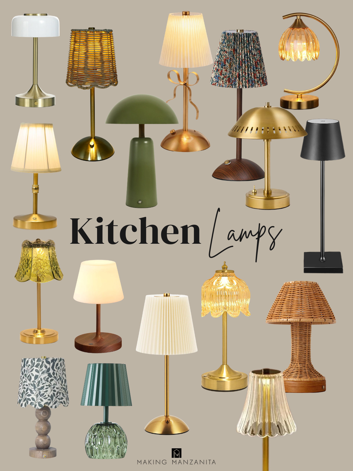 Looking for the perfect little cozy lamp that is cordless and rechargeable for your kitchen? Here's my favorite picks! #kitchenlamp #cozyhome 

 #LTKHome