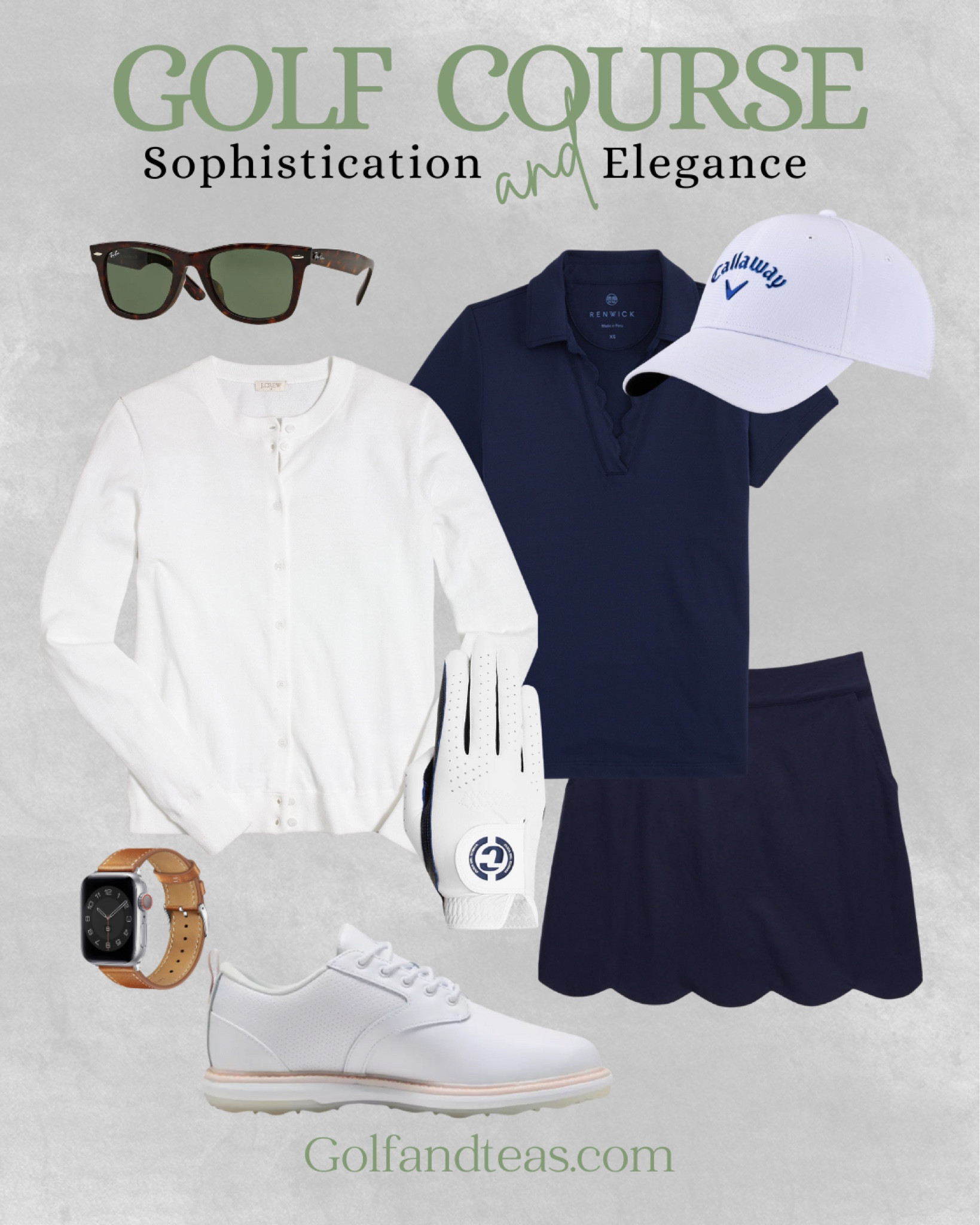 Monochrome on the course. Keeping it simple adds sophistication and elegance on the course  

#LTKOver40 #LTKActive #LTKFitness