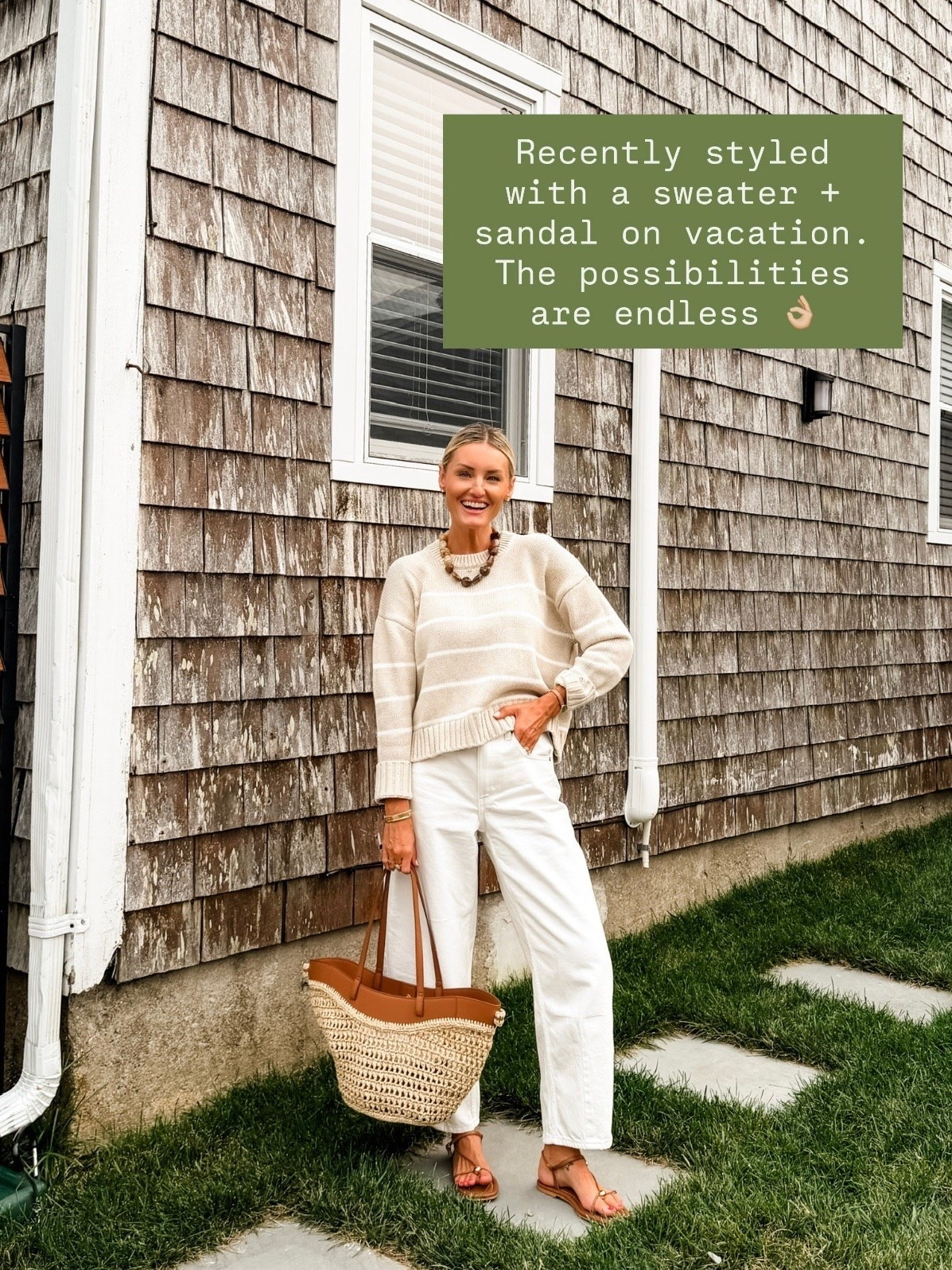 Love this neutral look! These pieces are such great closet staples you can style endless ways! Wearing S.

Loverly Grey, Quince, Target find, Target fashion, neutral striped sweater, white barrel jeans, white barrel denim

#LTKootd #LTKSeasonal