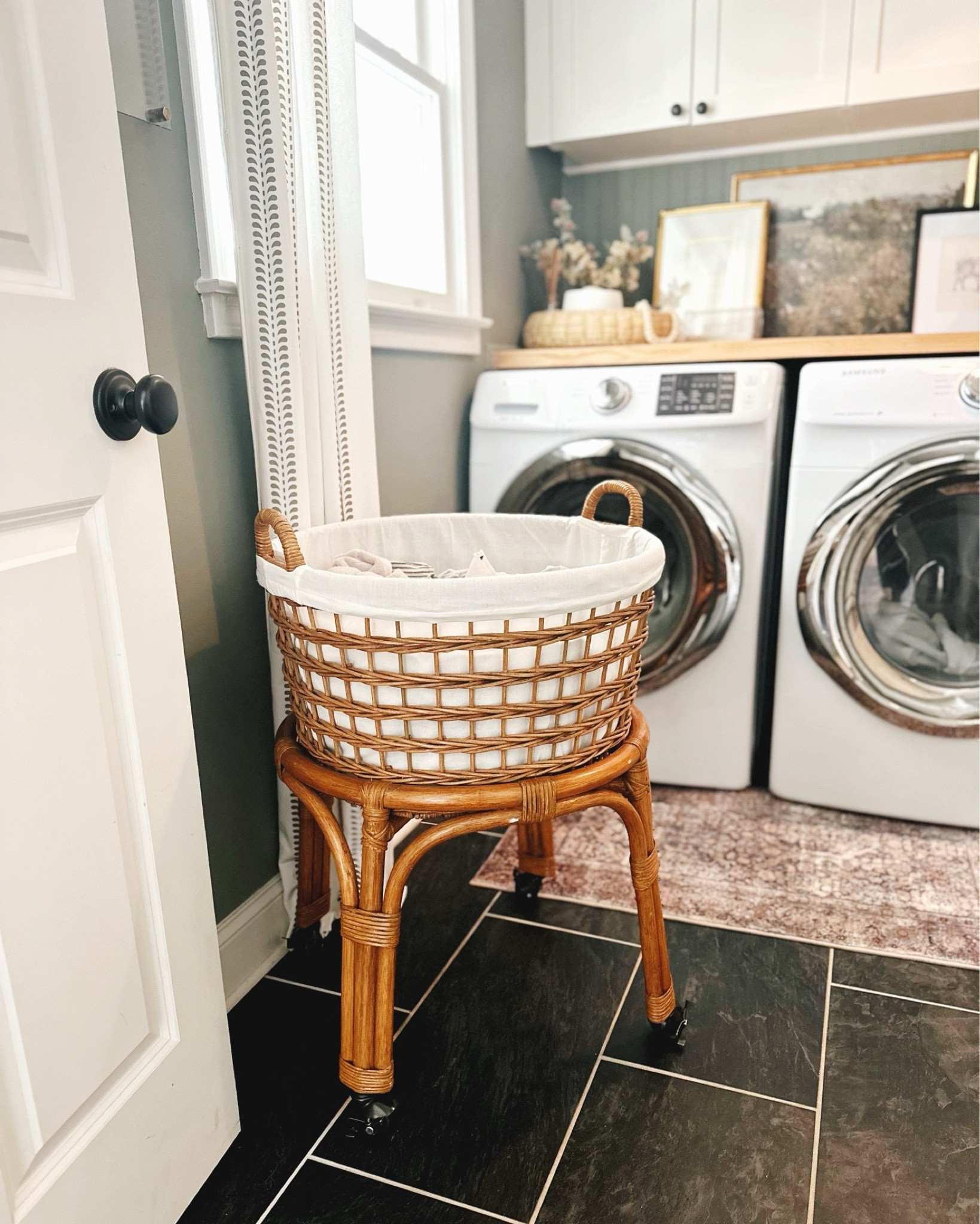 @wayfair organizational favorites on Emily’s home // This woven laundry hamper is on wheels and the top basket part separates with easy carrying handles! It looks so cute for dirties in your laundry room then carry the clean clothes away laundry 🧺 #wayfair #wayfairpartner #springcleaning #laundry #laundryroom #organize

#LTKStyleTip #LTKSaleAlert #LTKHome