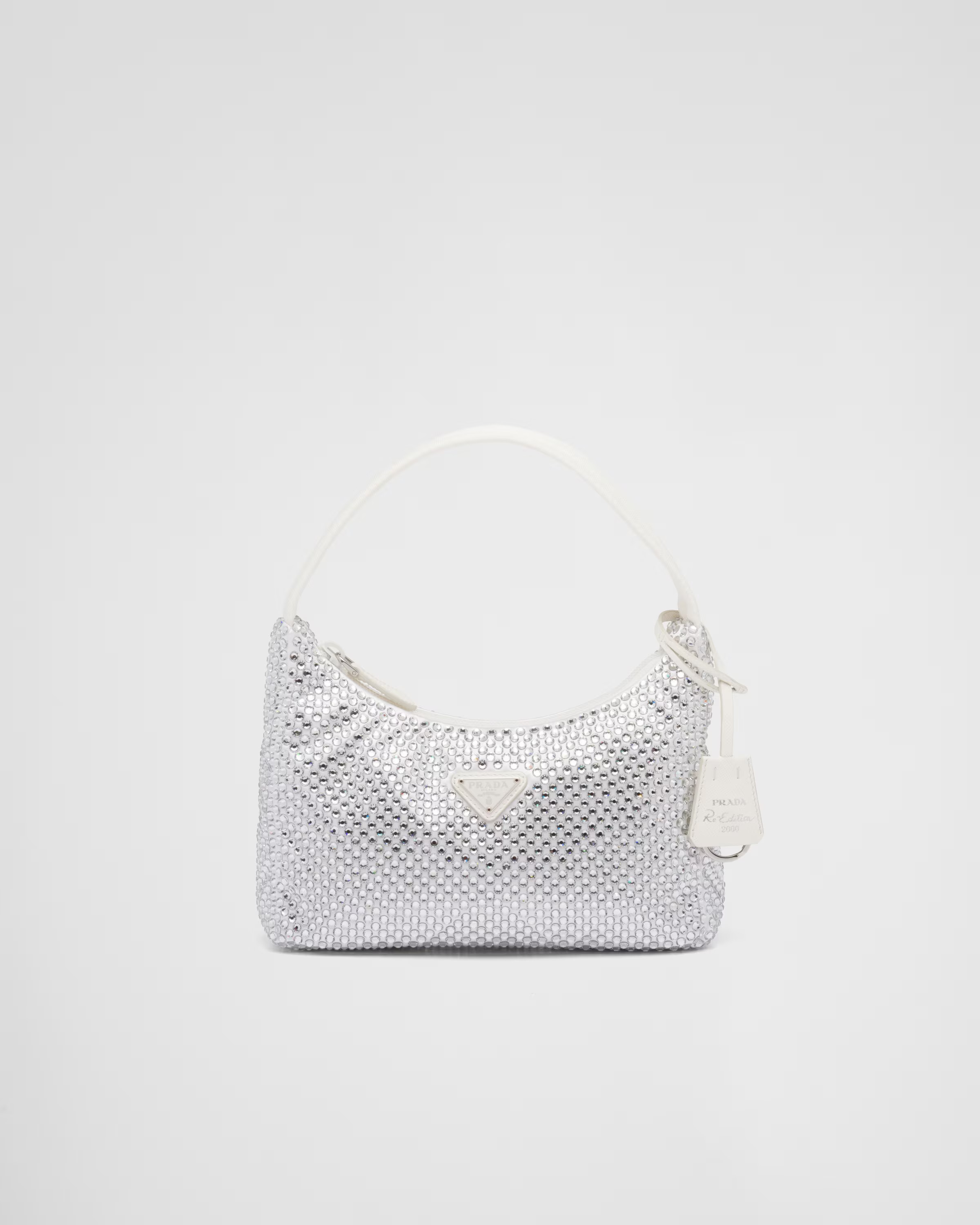 Prada Re-Edition Satin mini-bag with crystals | Prada US