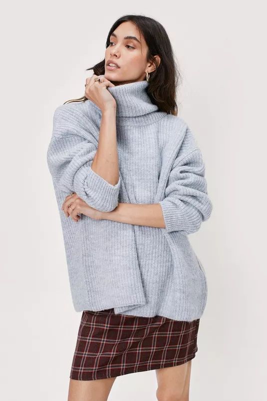 Roll Neck Soft Knit Sweater | Nasty Gal (US)