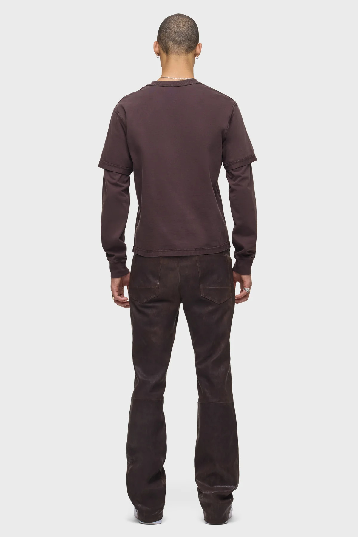 Leather Walker Kick Flare | Hudson Jeans