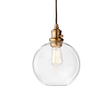 Glass Globe 8.5" Pendant with Cord | Pottery Barn (US)