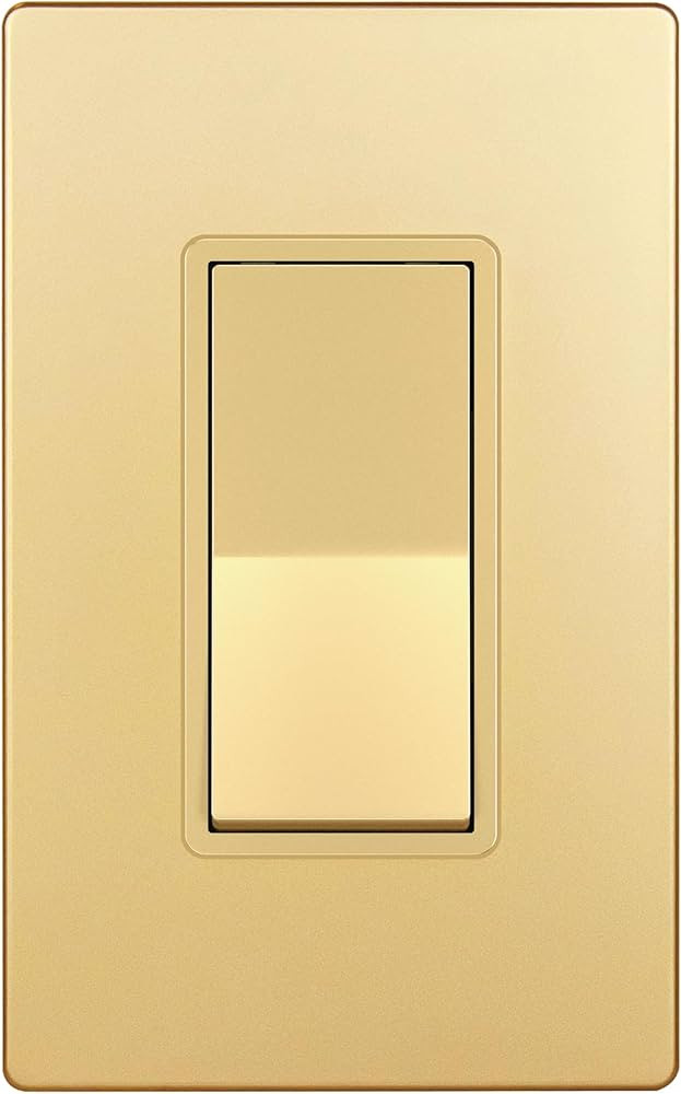 ENERLITES Elite Series Decorator Switch with Screwless Wall Plate, Paddle Light Switch, Single Po... | Amazon (US)