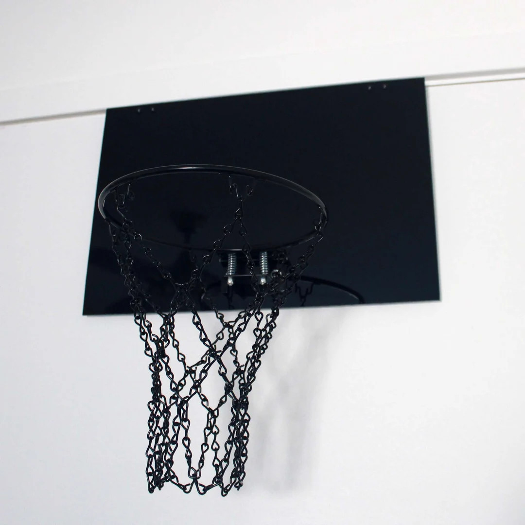 ALL BLACK Mini Basketball Hoop | Black Backboard, Hoop, Chain Net | Home Decor | Customizing Avai... | Etsy (US)