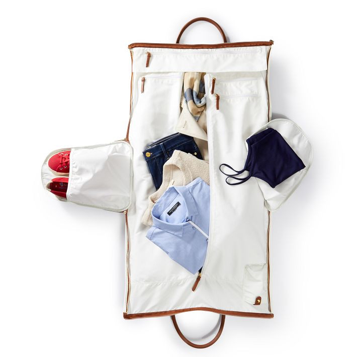 Concourse Vegan Leather 2-In-1 Garment Bag | Mark and Graham