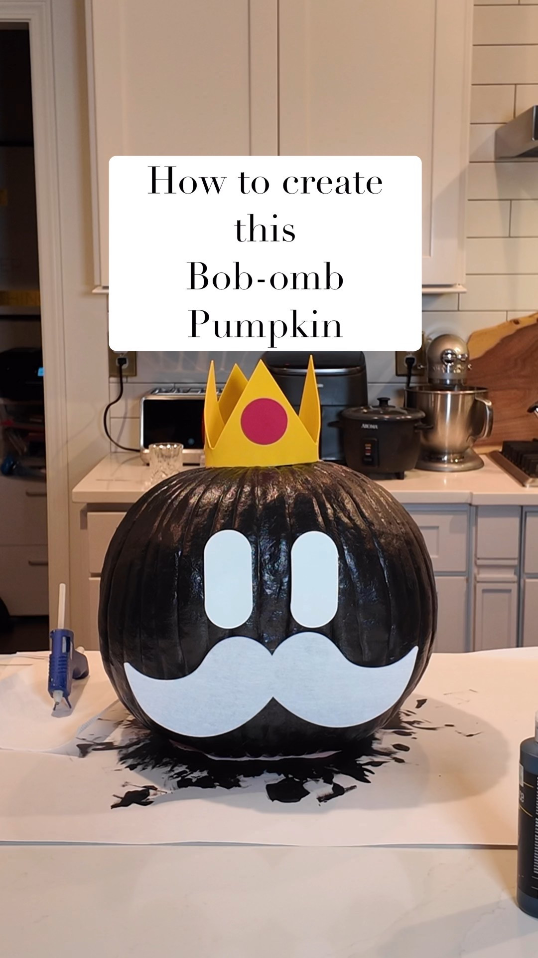 Creating Bob-omb was super easy and my son loved it. You can use any size pumpkin but as you can see we went XL for our pumpkin this year. 

Shop the materials now to create yours. 

#LTKParties #LTKHome #LTKHalloween