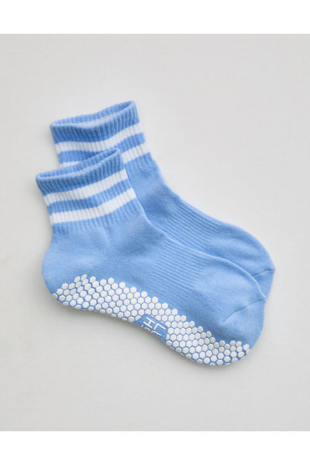 LUCKY HONEY Boyfriend Grip Socks Women's Light Blue One Size | Aerie
