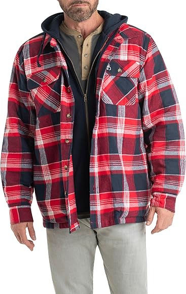 Legendary Whitetails Men's Maplewood Hooded Shirt Jacket | Amazon (US)
