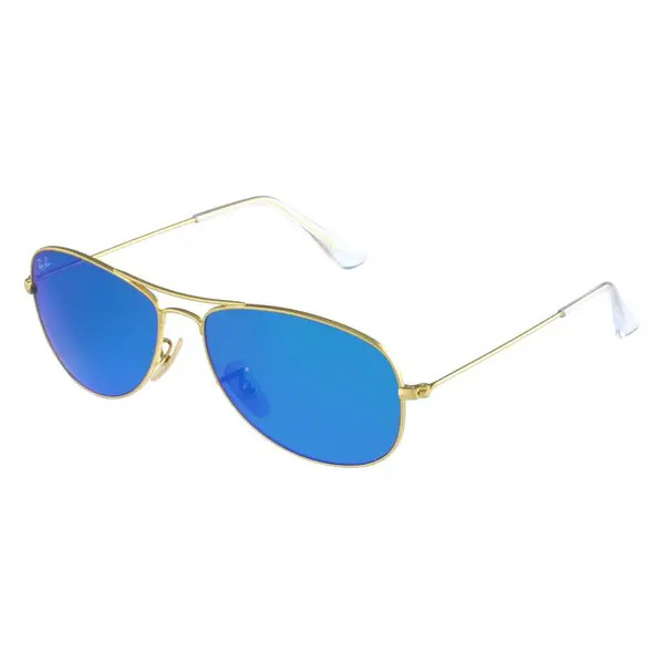 Ray-Ban RB3362 Cockpit Sunglasses Gold Frame Blue Flash Lens | Bed Bath & Beyond