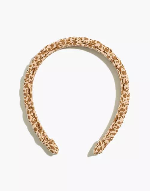 Skinny Puffy Braided Headband | Madewell