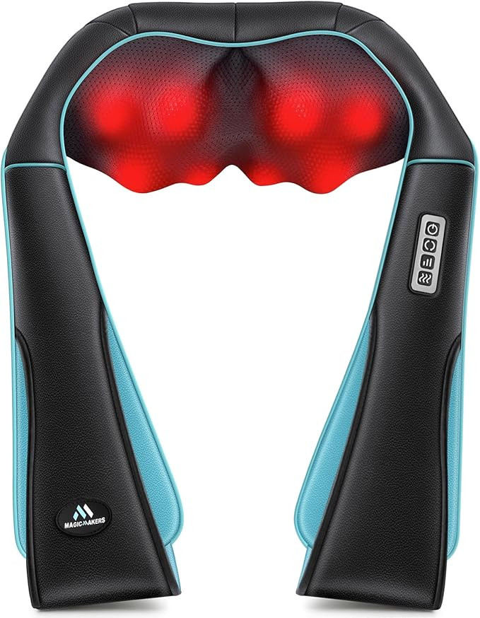 MagicMakers Shiatsu Neck Massager with Heat for Pain Relief Deep Tissue – Mothers Day Gifts for... | Amazon (US)