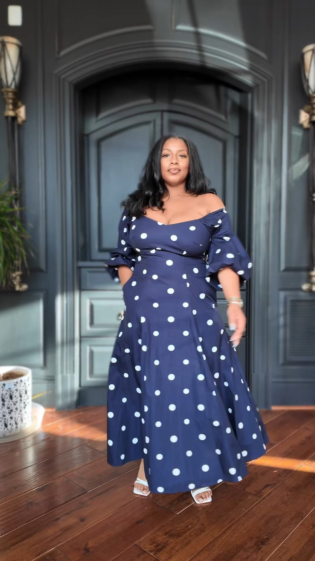 I found the perfect spring dress on sale for $22. Made for everybody type from sizes XS to 4X! Can be worn on or off the shoulders. 

Such a cute look for a day date, spring wedding or even church. 

Wearing a large for reference. 

#LTKootd #LTKMidsize #LTKSaleAlert