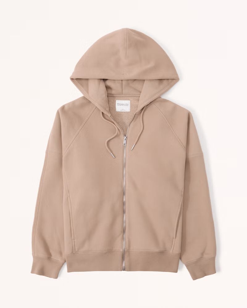 Essential Oversized Sunday Hooded Full-Zip | Abercrombie & Fitch (US)