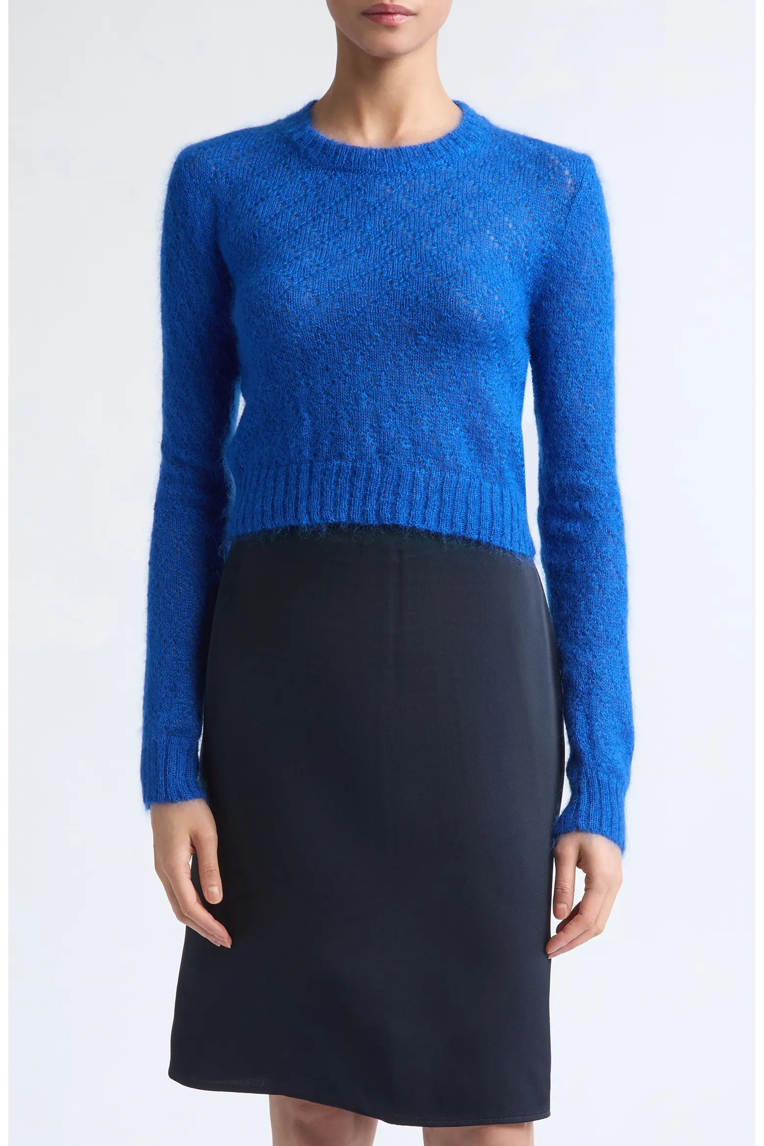 Jil Sander Cropped Mohair and Silk Sweater (Women) | Nordstrom | Nordstrom