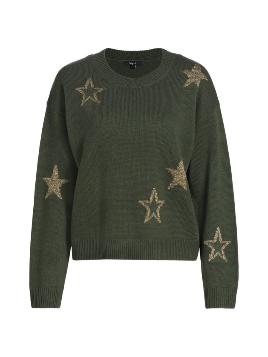 Perci Merino Wool-Blend Star Sweater | Saks Fifth Avenue