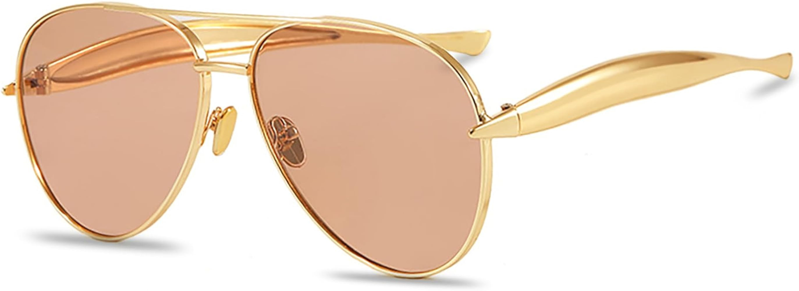 Trendy Oversized Aviator Sunglasses for Women Men 2026 Gold Big Aviators Sun Glasses 70s Retro Sh... | Amazon (US)