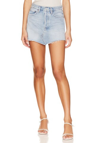 AGOLDE Parker Angled Hem Skirt in Intention from Revolve.com | Revolve Clothing (Global)