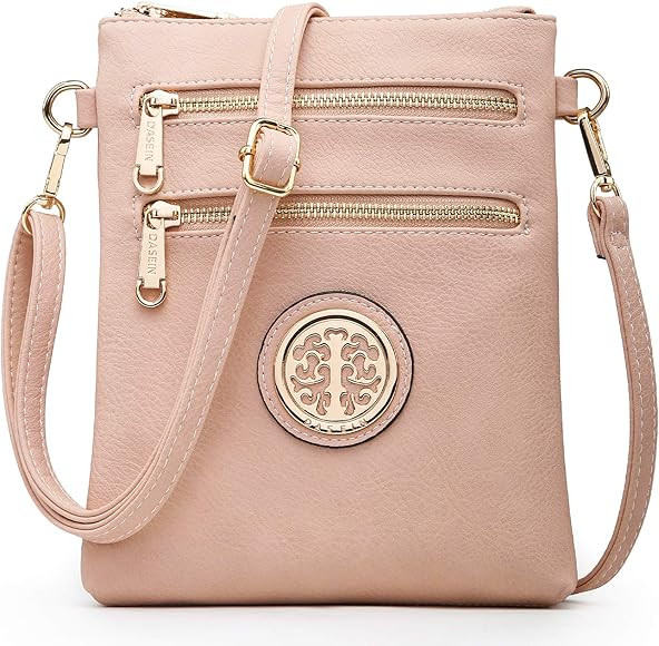Dasein Women Small Crossbody Bag Lightweight Shoulder Purses Multi Zipper Pockets Phone Purse Handba | Amazon (US)
