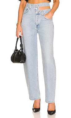 AGOLDE Broken Waistband in Sideline from Revolve.com | Revolve Clothing (Global)