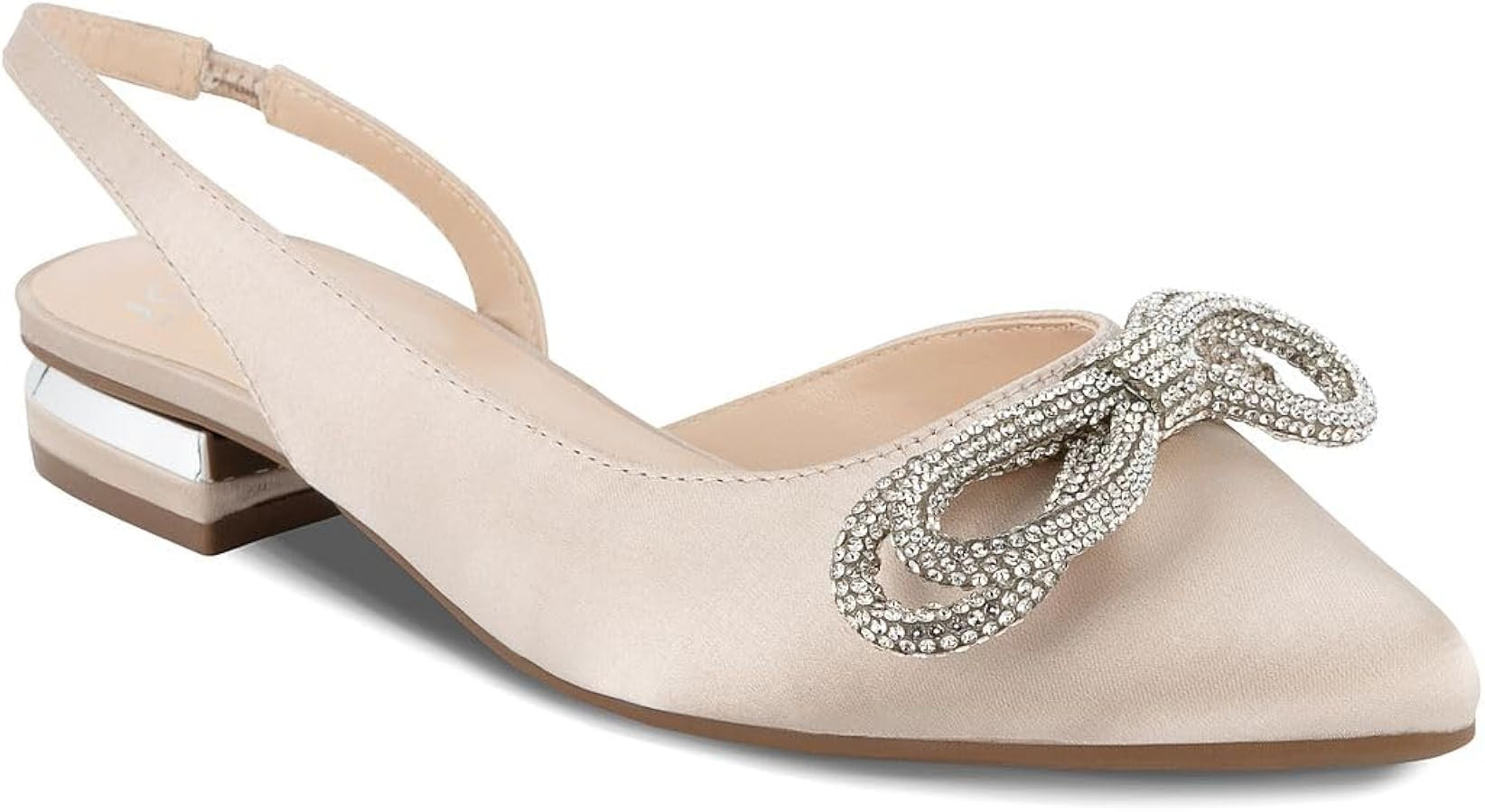 Jones New York Women’s Slingback Flats – Classic Pointed Toe Dress Shoes with Back Straps and... | Amazon (US)