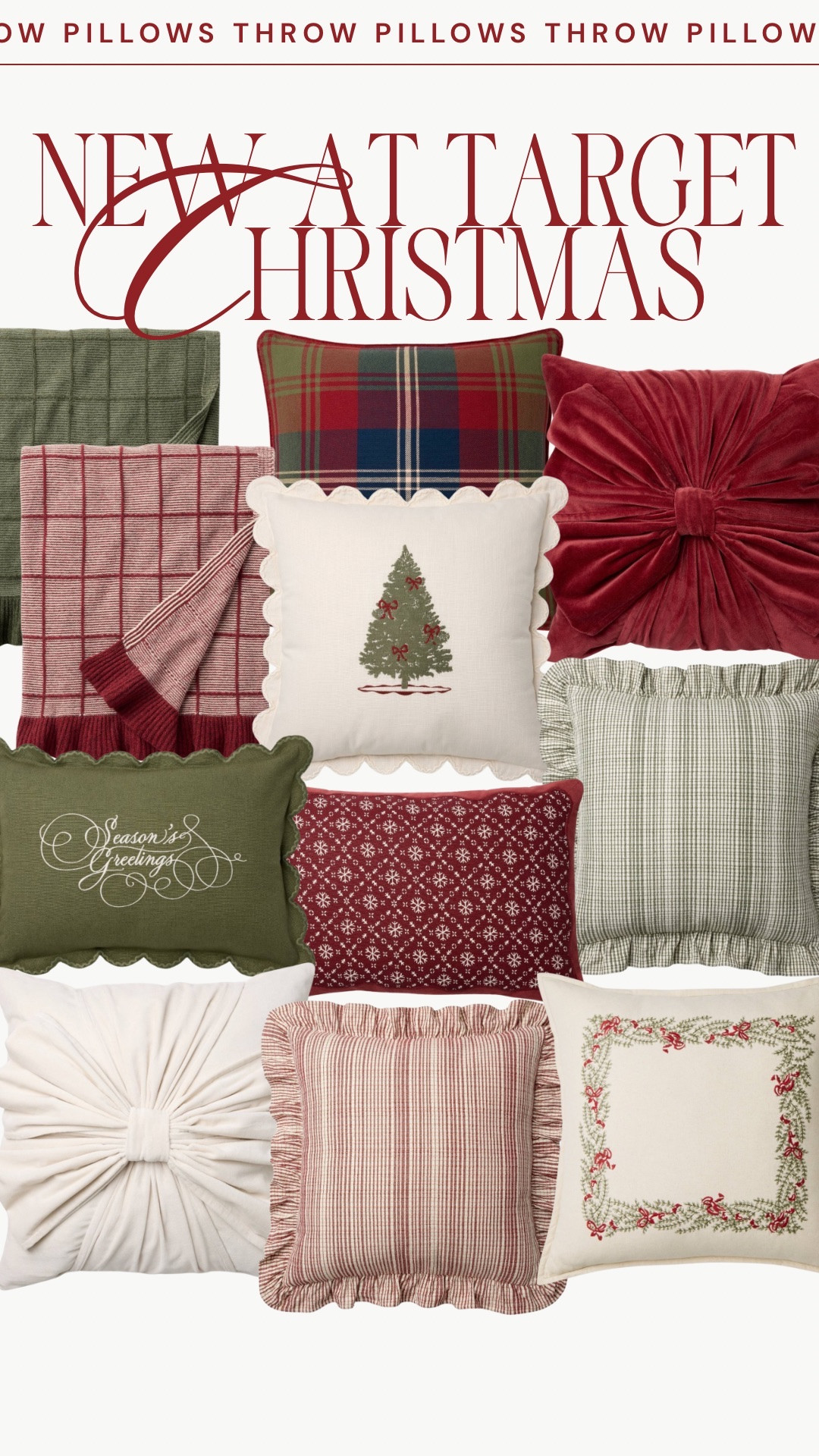 CHRISTMAS IS HERE! Studio McGee and hearth and hand launched their Christmas collection today at Target! It’s beautiful ✨🎄

Hearth and hand Christmas 
Studio McGee Christmas 
Christmas candles
Christmas throw pillows
Christmas home 
Christmas decor 
Christmas garland 
Christmas wreath
Target Christmas
Target Christmas finds


#LTKHome #LTKSeasonal #LTKFindsUnder100