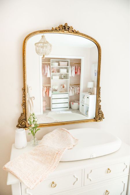 Anthropologie primrose mirror on sale 30% off for Black Friday. This is the best discount they do on it! This is the 3 foot mirror in Josie’s girl nursery. It also looks great above a dresser or mantle 

#LTKhome #LTKCyberweek