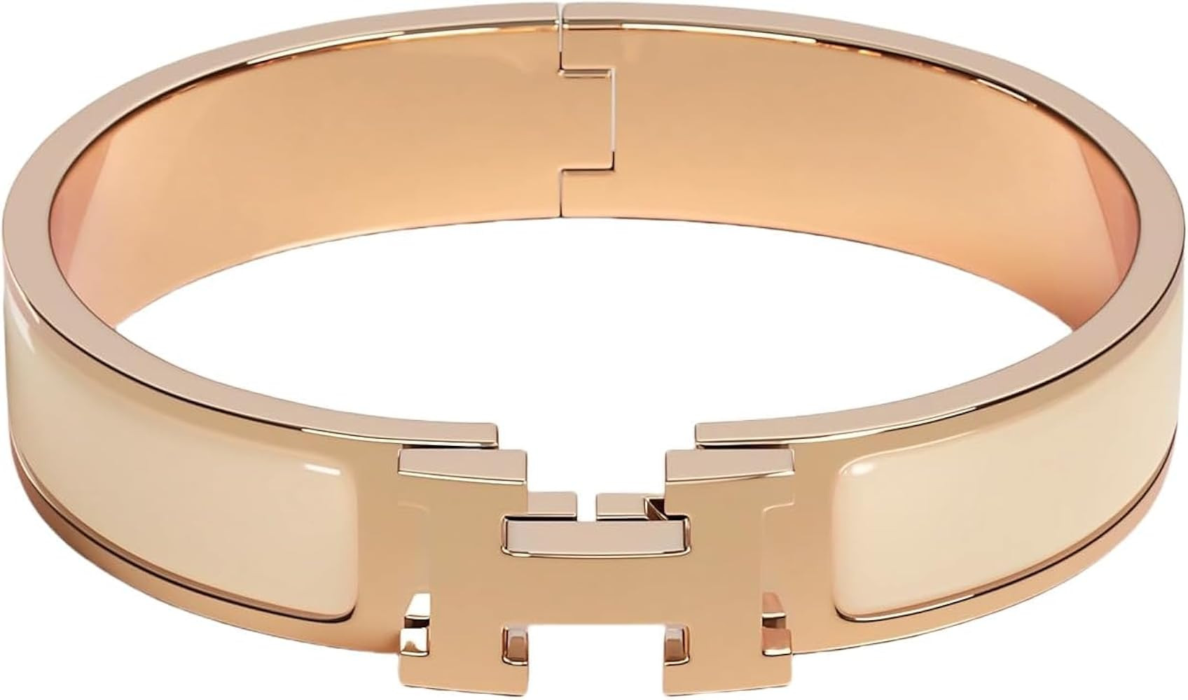 Women's monogram bracelet, enameled gold plated bracelet, fashionable couple bracelet, a fashiona... | Amazon (US)