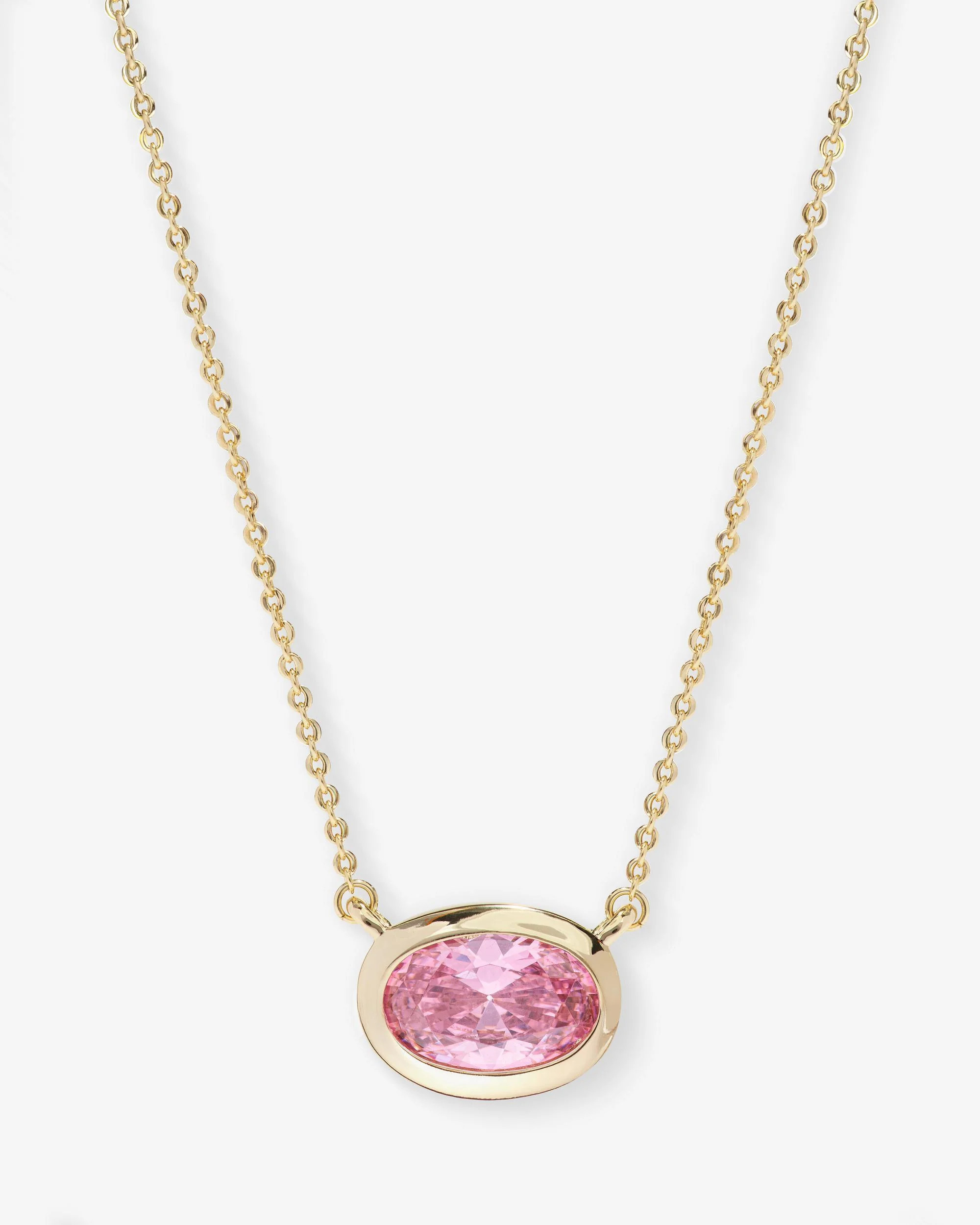 She's a Boss Pendant Necklace - Gold|Pink Diamondettes | Melinda Maria Jewelry
