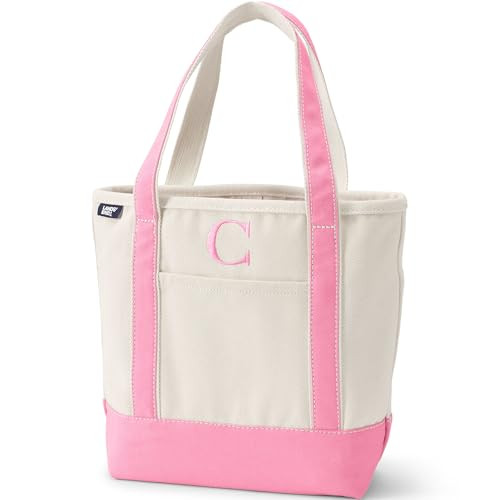 Lands' End Pre-Monogrammed Letter Canvas Tote Bag | Amazon (US)