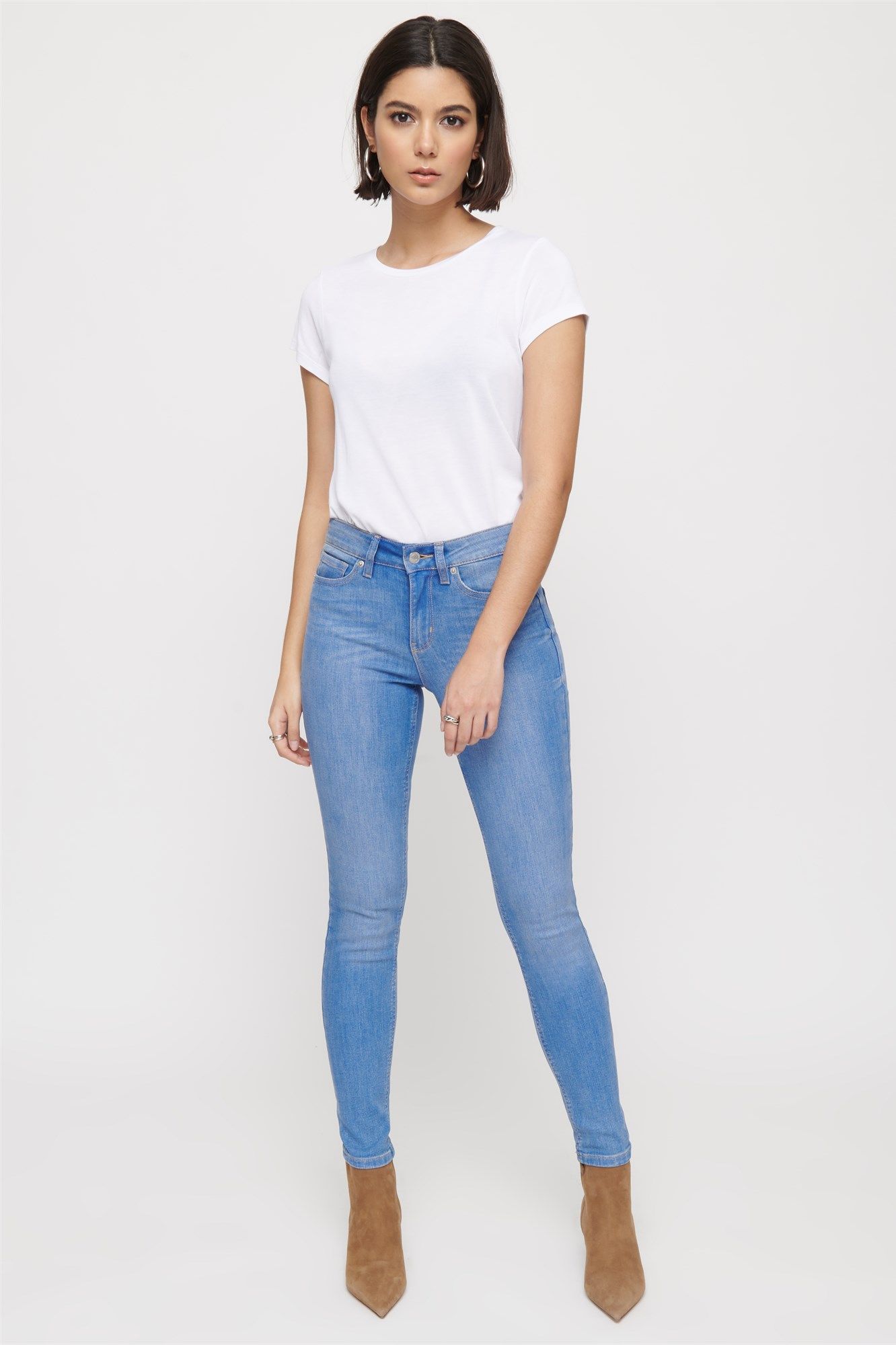 Kate Regular Rise Skinny Jeans | Dynamite Clothing