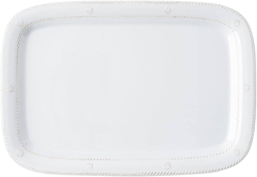 Juliska - Berry & Thread Melamine Tray 16 in. - Whitewash, Melamine Serving Tray - Unbreakable, W... | Amazon (US)