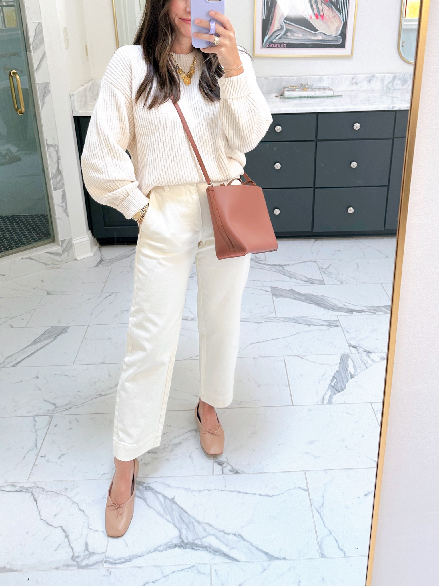 Easy fall outfits! Everlane discount code is MARYALEXANDER25 for new customers and MARYALEXANDER20 for existing. Sizing below 👇🏻 
Sweater - small
Pants - 0
Shoes - TTS

#LTKFindsUnder100 #LTKSaleAlert #LTKSeasonal