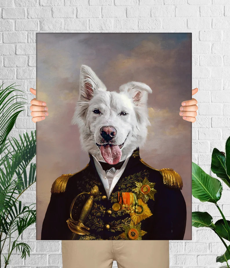 Custom Dog Portrait Pet Portrait Royal Renaissance Animal - Etsy | Etsy (US)