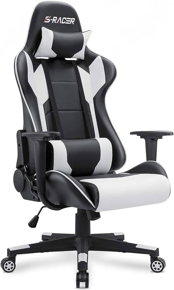 Homall Gaming Chair, Office Chair High Back Computer Chair Leather Desk Chair Racing Executive Er... | Amazon (US)