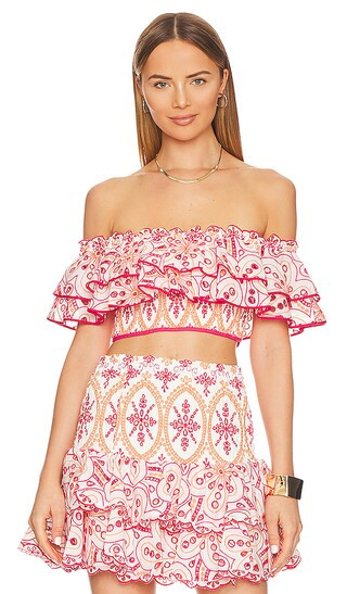 Clara Top in Pink Fruition | Revolve Clothing (Global)