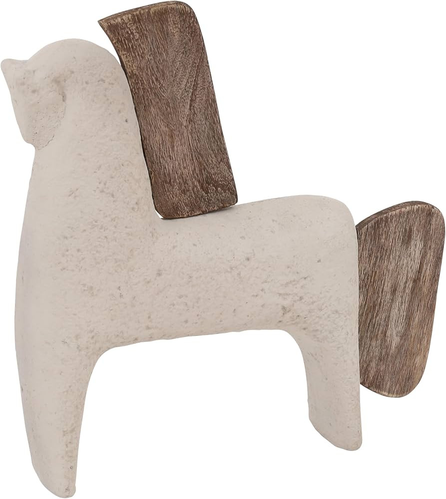 Sagebrook Home ECOMIX Horse Figurine - Eco-Friendly Natural Home Decor | Amazon (US)