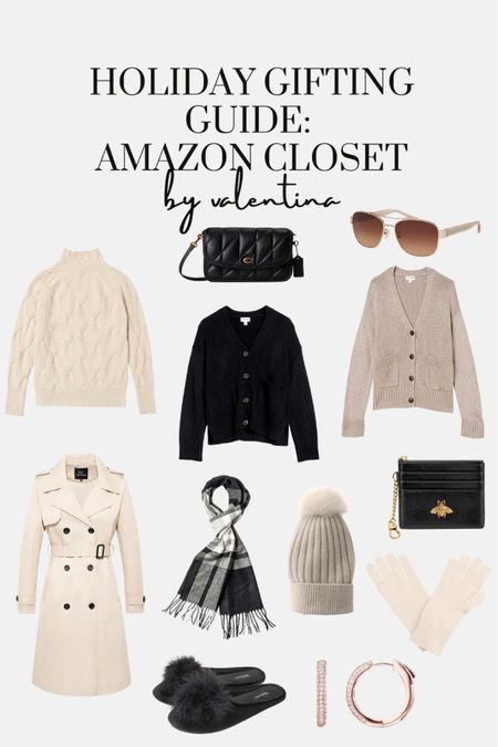 Gift Guide, Amazon fashion, Gifts for her, Christmas gift ideas, sweaters, cardigans, scarf, gloves, winter fashion, hoop earrings 

#LTKGiftGuide #LTKSeasonal #LTKHoliday