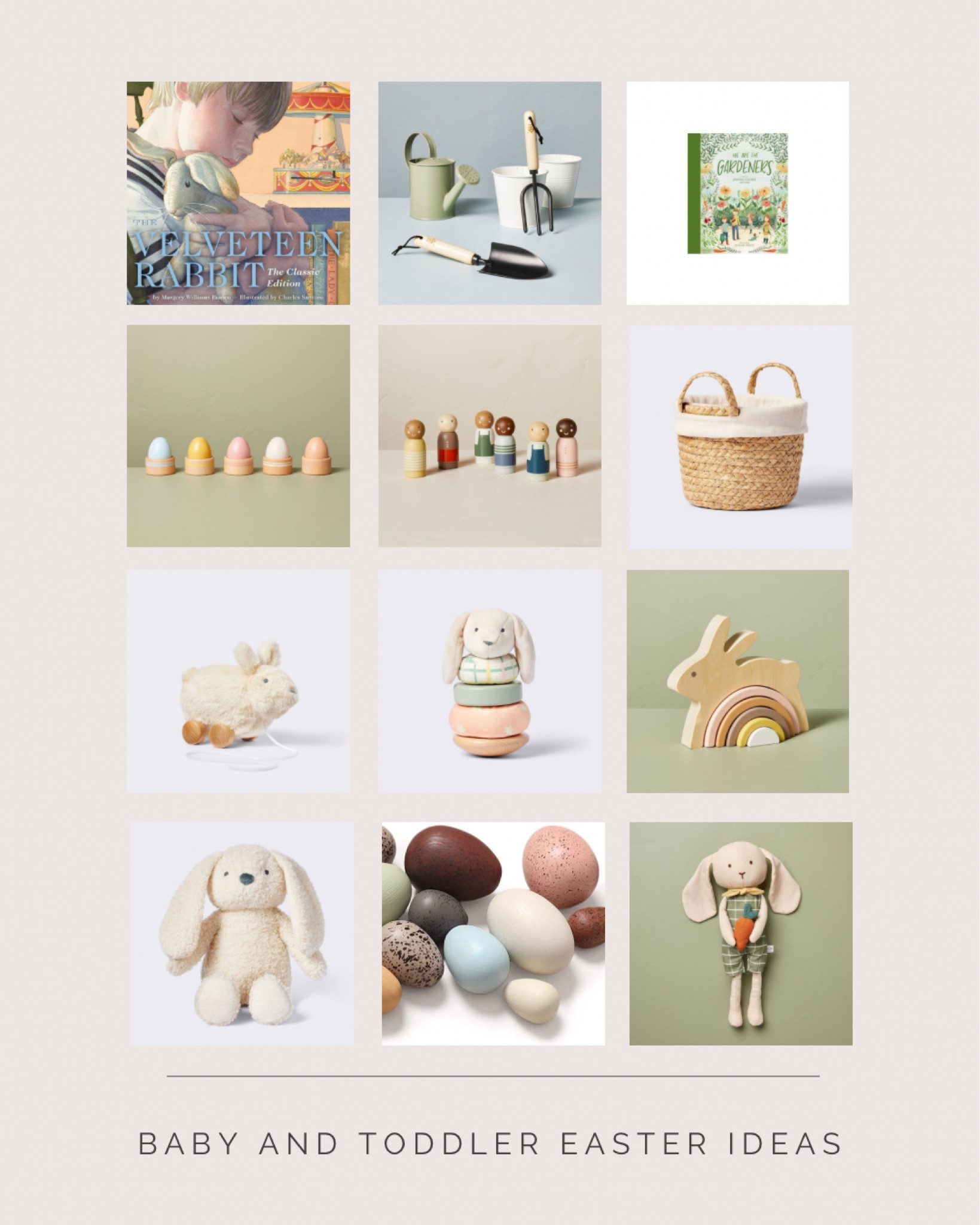 Geared more toward baby, I love to find plastic free toys! neutral colors, perfect for a baby’s Easter. 

#LTKSpringSale #LTKSeasonal #LTKkids