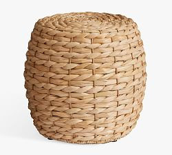 Mallorca 20" Seagrass Drum Accent Stool | Pottery Barn (US)