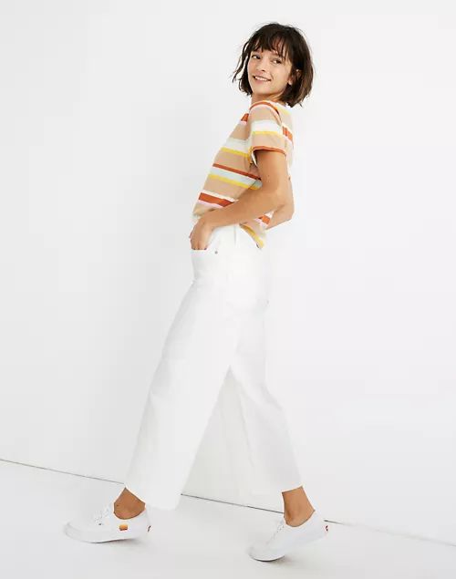 Wide-Leg Crop Jeans in Tile White | Madewell