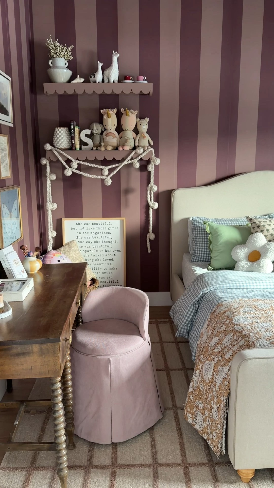 Scottie’s Girl Bedroom Makeover.

Whimsical girl room full of bold colourful pattern. Playful kids room with pretty detailing ✨ a bedroom fit for a creative sweet girl 🤍🌼💕

#kidsbedroom #girlroom #girlbedroom #bedroomfurniture #girlyroom #bed #decorstivepillow #vanity #artwork #kidspace 

#LTKSaleAlert #LTKHome #LTKBaby