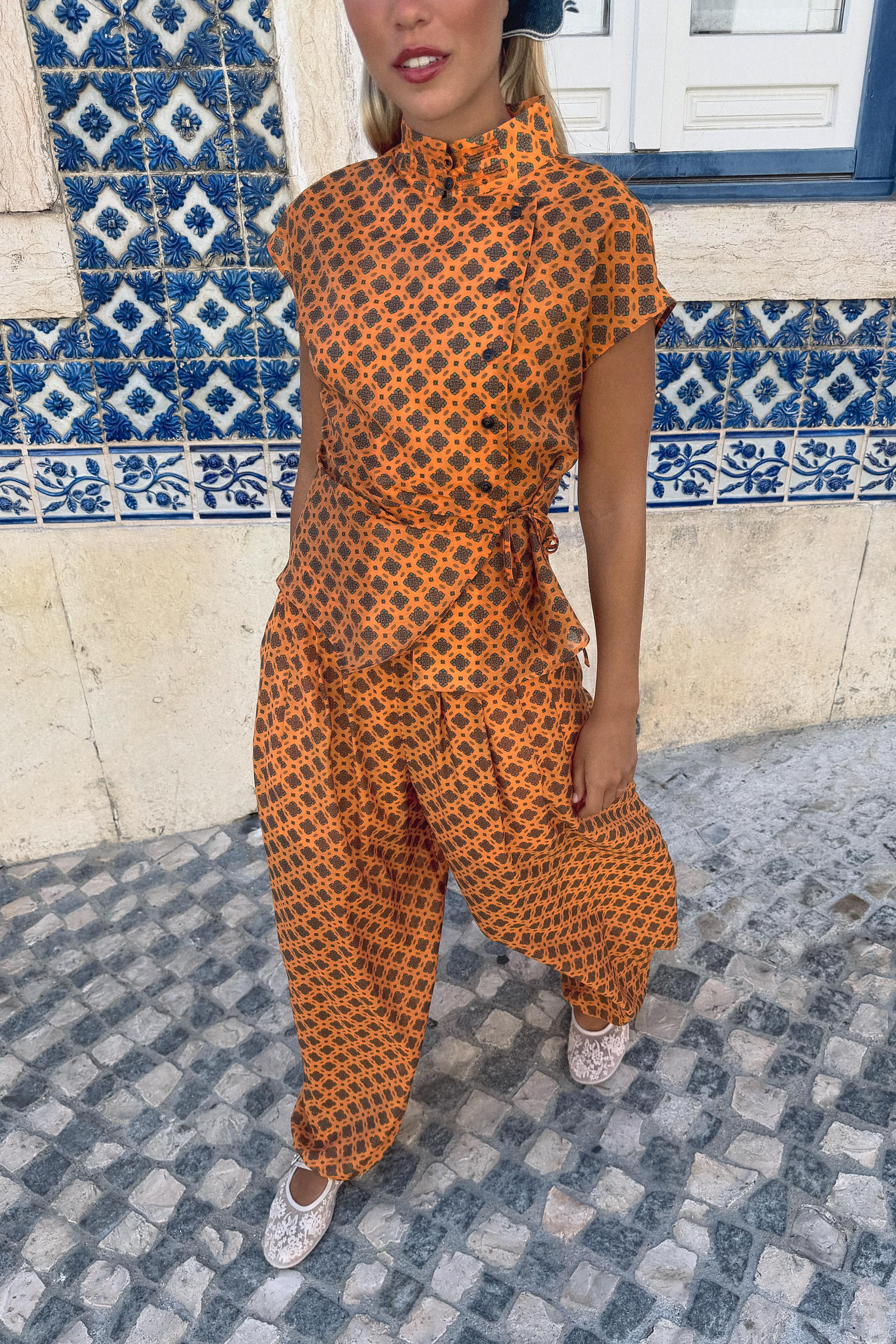 PRINTED PUFF PANTS | Zara US