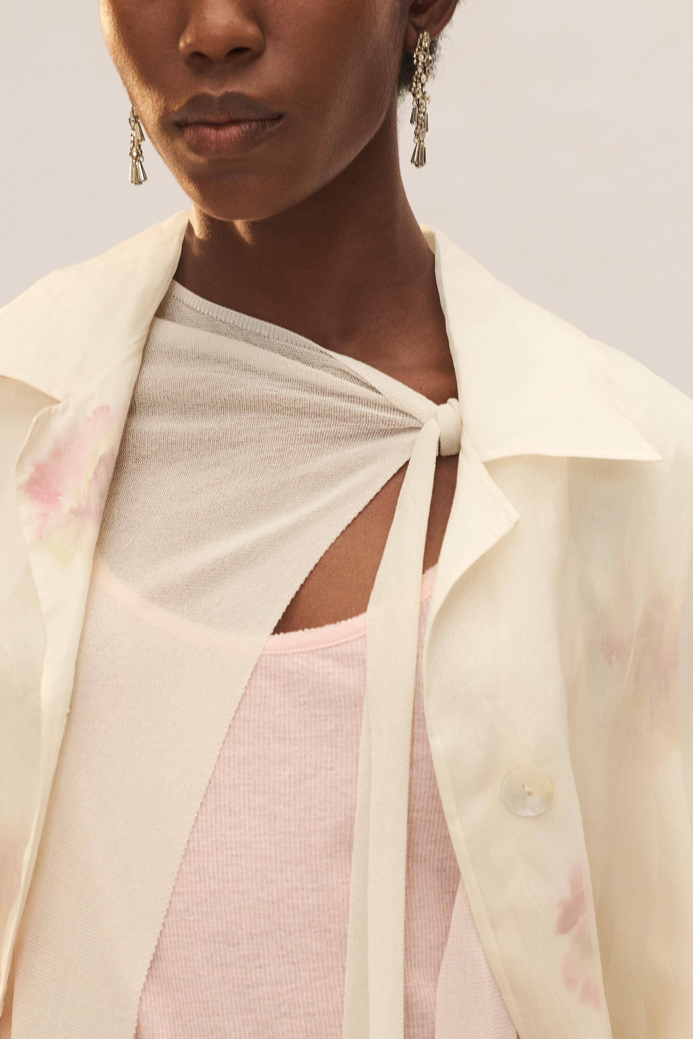 LIMITED EDITION PRINTED SILK FROCK COAT | Zara US