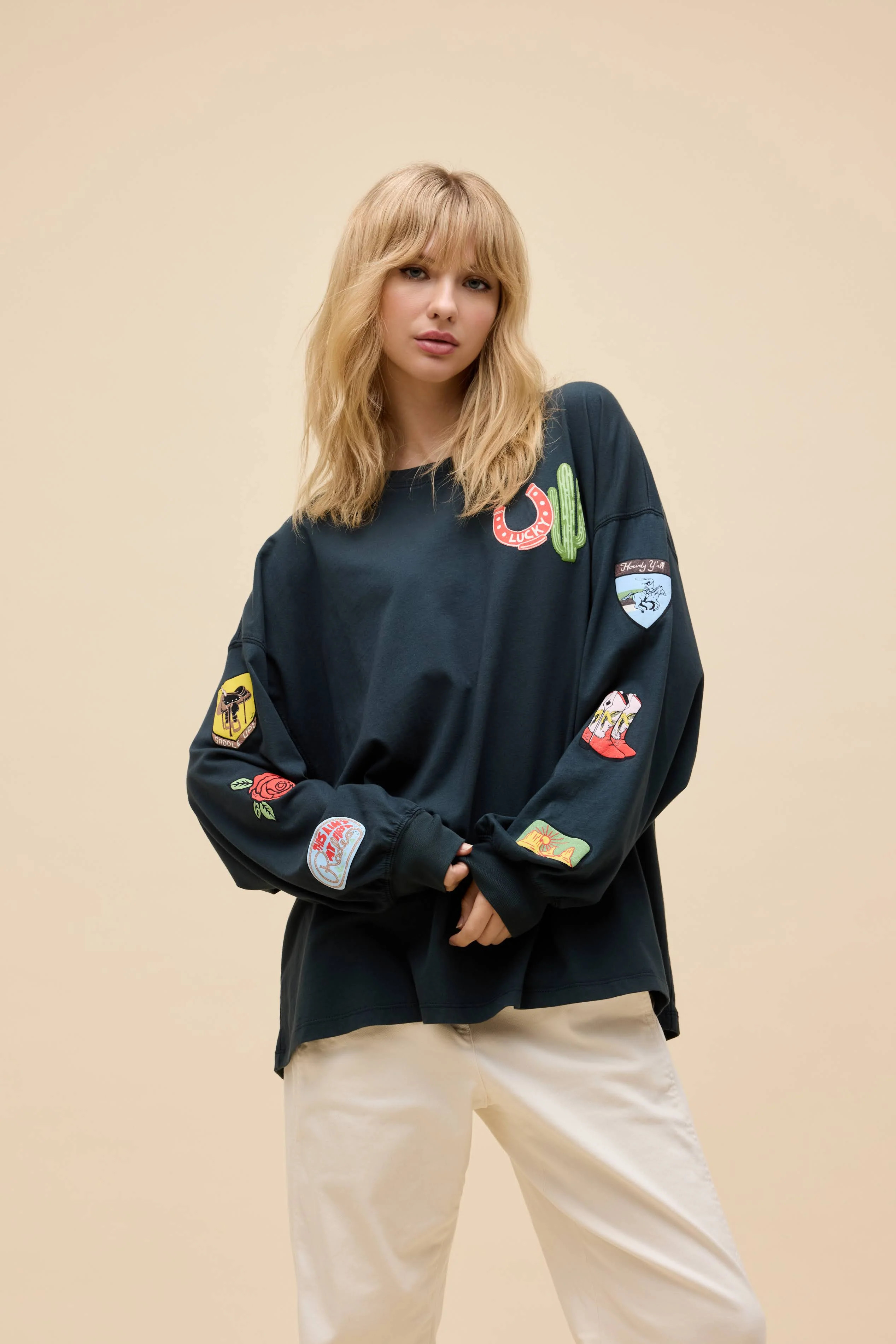 Western Patches OS Long Sleeve | Daydreamer