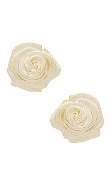 SHASHI Rose Stud Earring in Gold from Revolve.com | Revolve Clothing (Global)