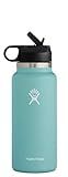 Hydro Flask 32 oz. Water Bottle with Straw Lid - Stainless Steel, Reusable, Vacuum Insulated- Wide M | Amazon (US)